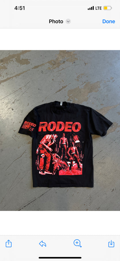 "RODEO" HEAVY MENS OVERSIZE GRAPHIC TSHIRT