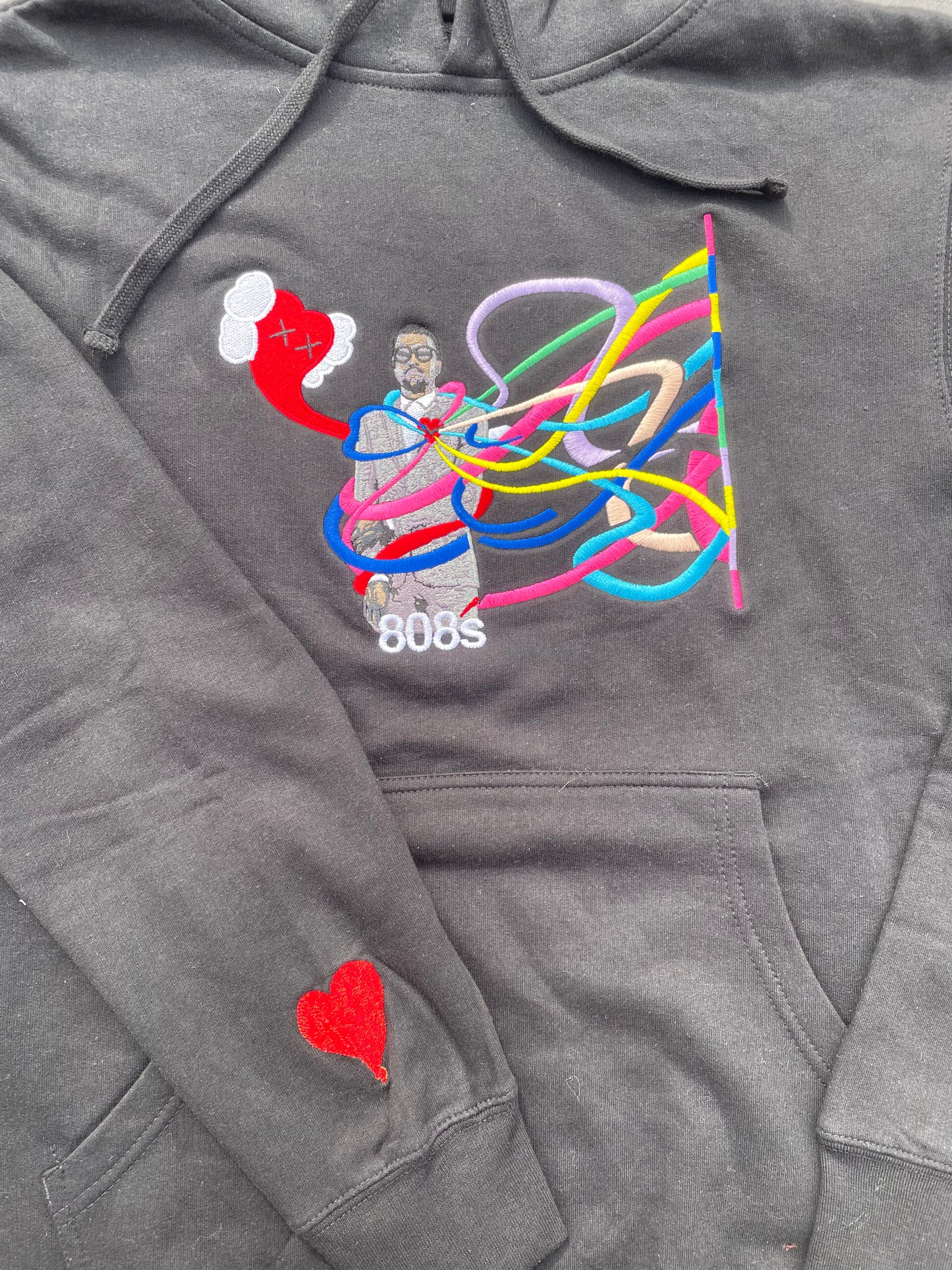 "808STRIPE" 10oz  PREMIUM HEAVYWEIGHT EMBROIDERED HOODIE