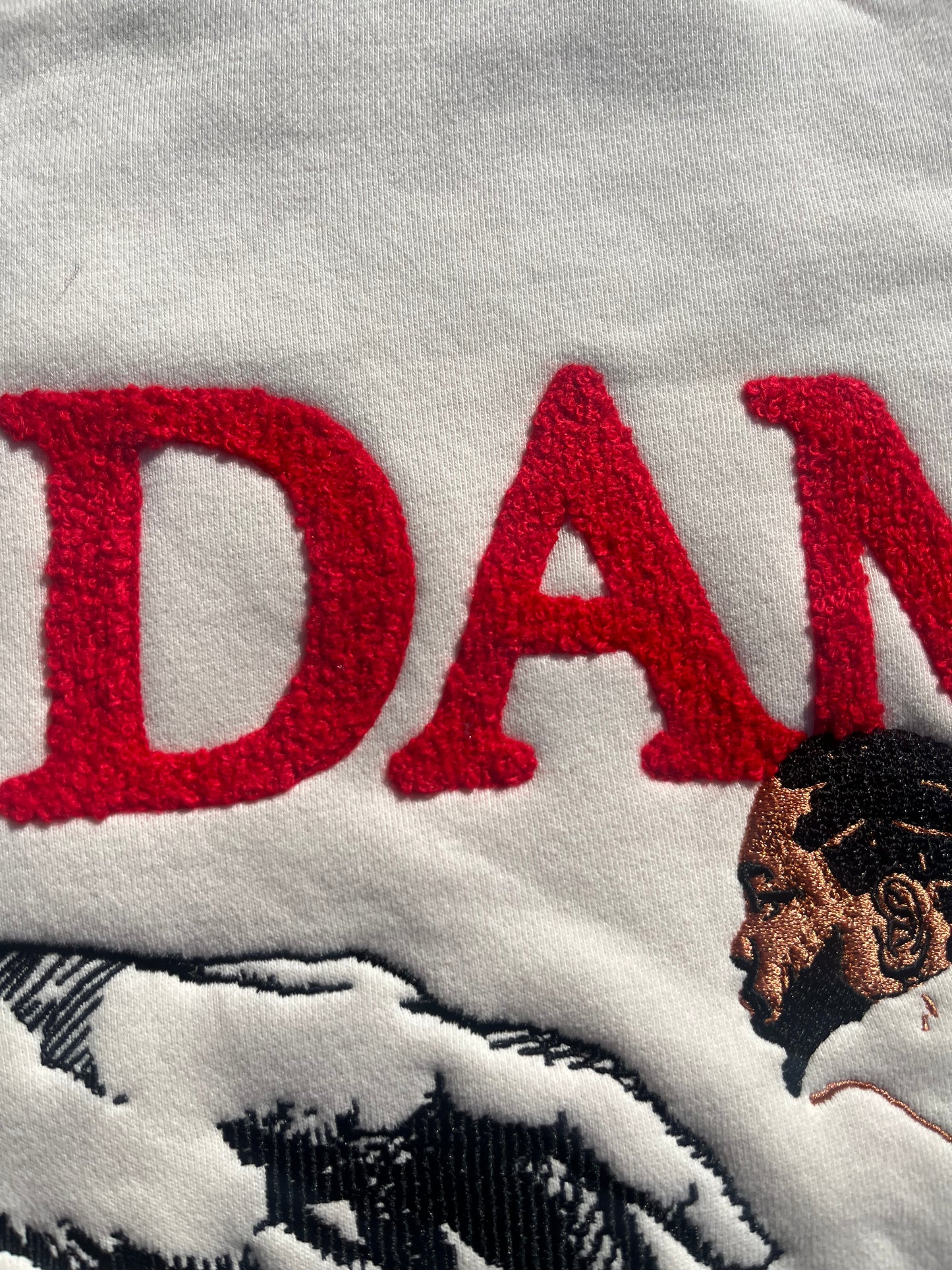 "DAMN” 10oz CHENILLE/ EMBROIDERED PREMIUM CREWNECK