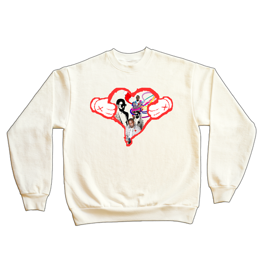 "808INSIDE" MENS 9oz HEAVY EMBROIDERED CREWNECK