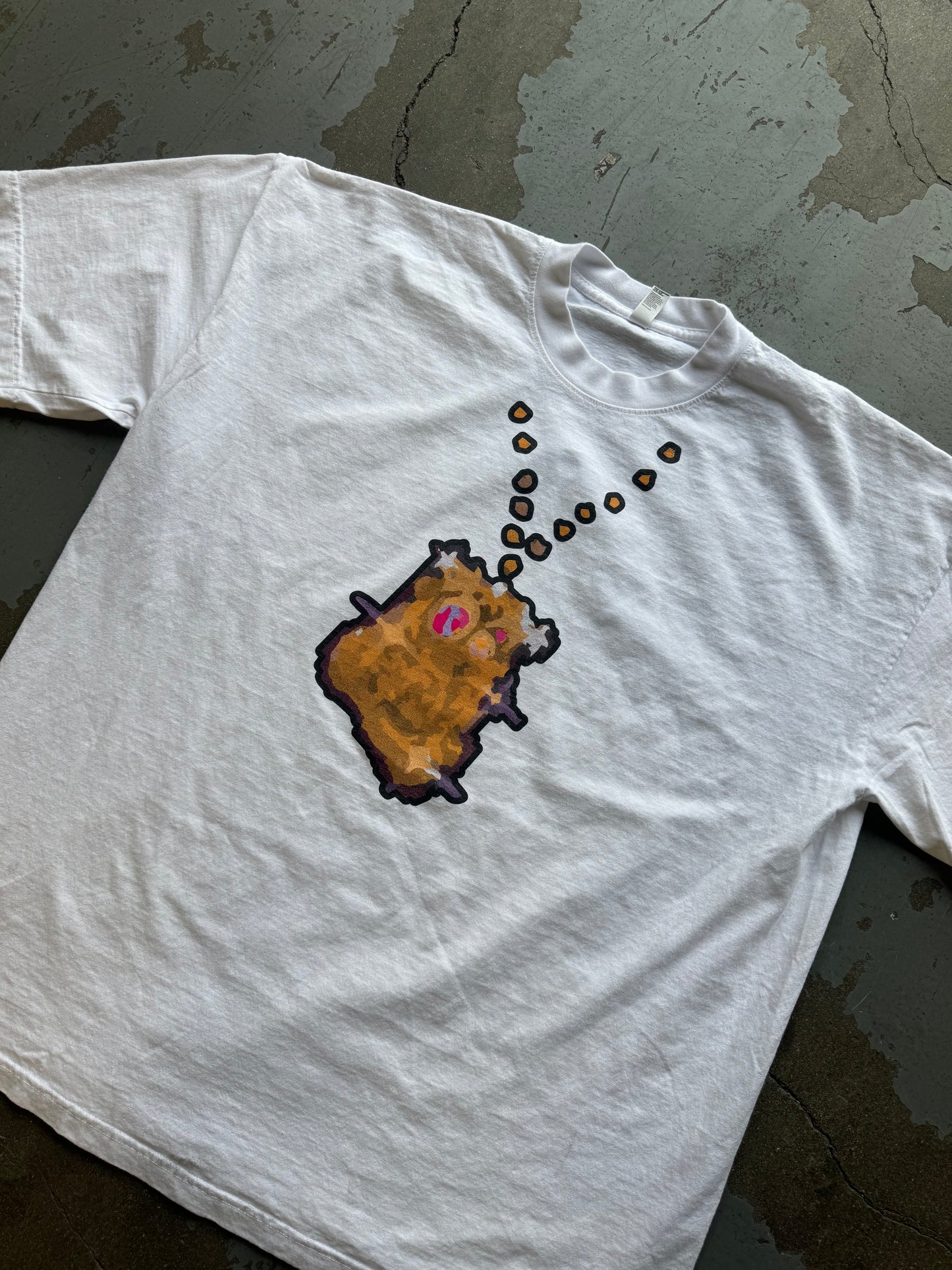 "GRADCHAIN" HEAVY MENS OVERSIZE GRAPHIC TSHIRT