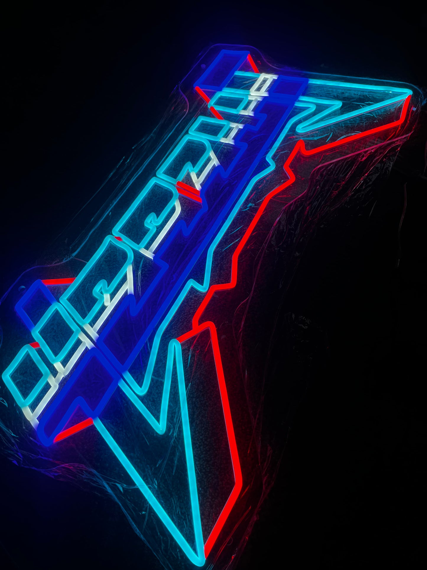 YEEZUS” 3 FOOT WIDE NEON MOUNTED WALL SIGN