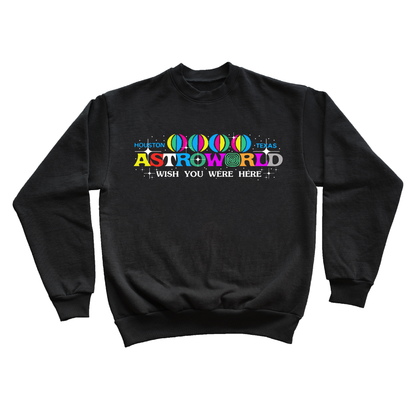 "ASTROCREW" 9oz EMBROIDERED CREWNECK