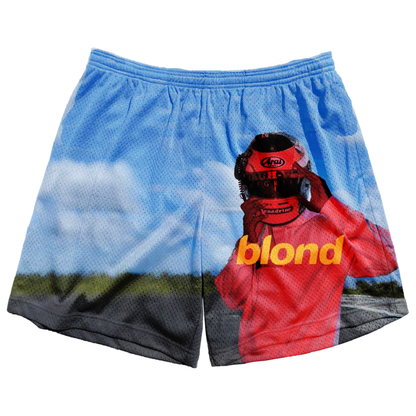 "BLOND" 6" INSEAM MESH ATHLETIC SHORTS