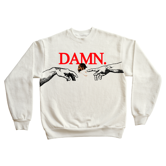 "DAMN” 10oz CHENILLE/ EMBROIDERED PREMIUM CREWNECK