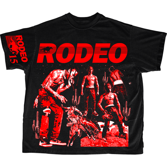 "RODEO" HEAVY MENS OVERSIZE GRAPHIC TSHIRT