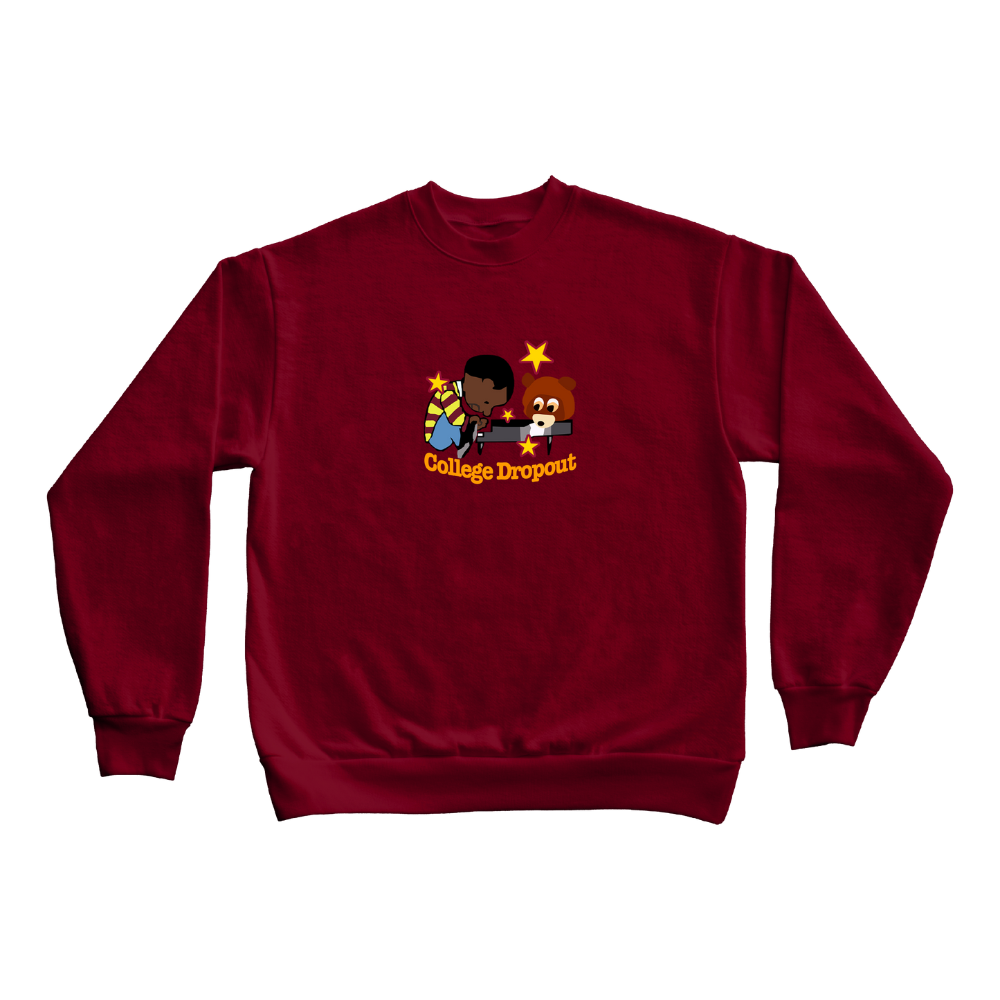 “DROPOUT PEANUTS” 9oz PREMIUM EMBROIDERED CREWNECK