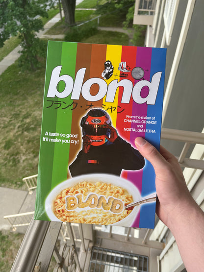 "BLOND" CEREAL BOX ART