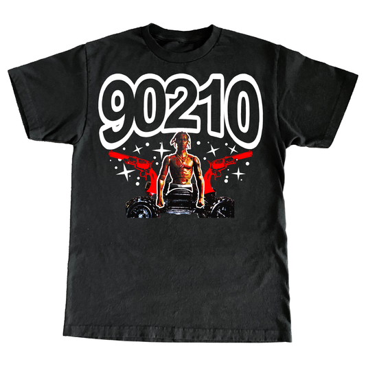 "90210" 6oz Mens Embroidered Tshirt