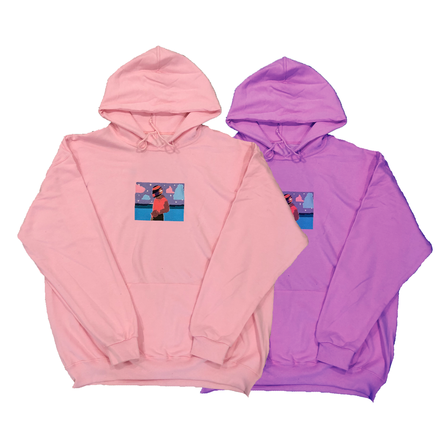 "BLONDED" HEAVYWEIGHT EMBROIDERED MENS HOODIE