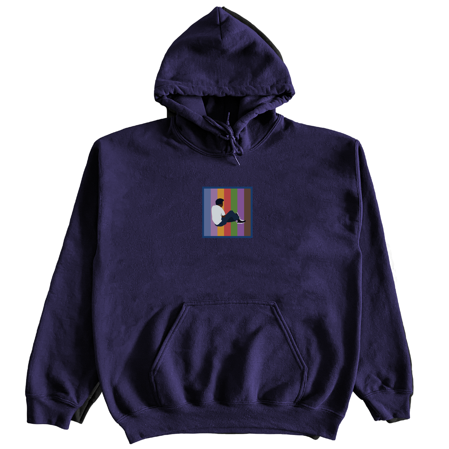 "BLU" 9oz EMBROIDERED HOODIE