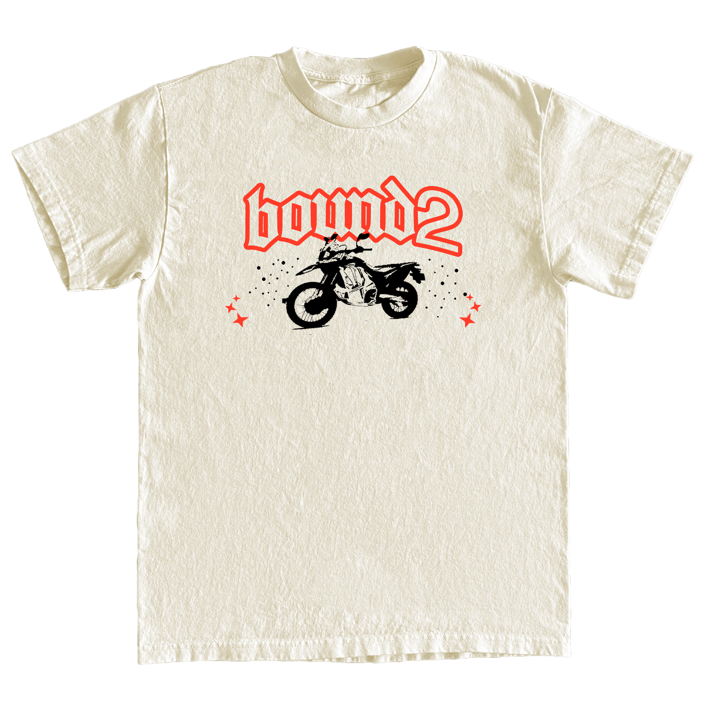 "BOUND2" Mens 5oz Cotton Embroidered Tshirt