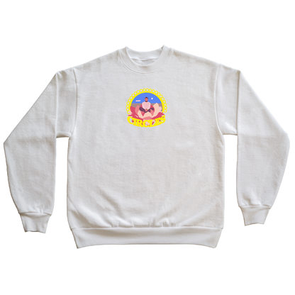 "CIRCLE" MENS 9oz HEAVY EMBROIDERED CREWNECK