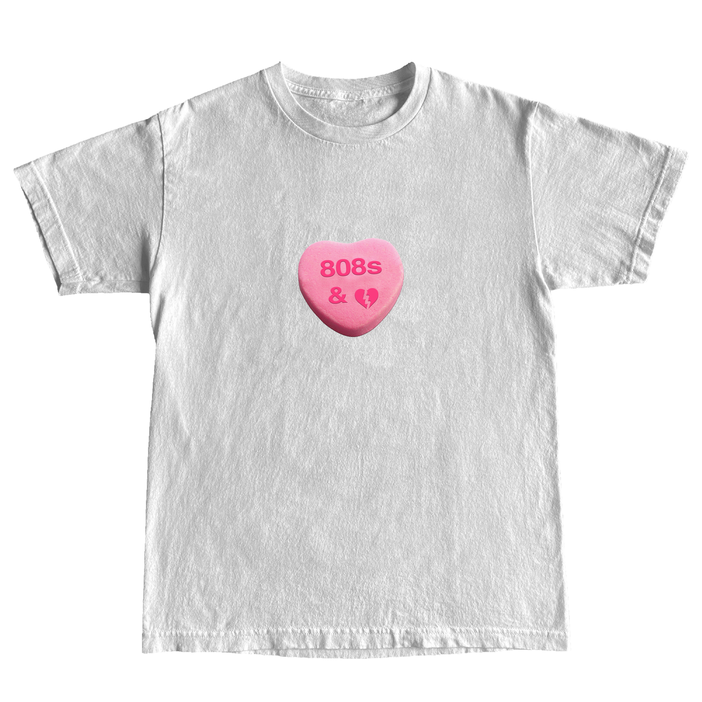 "CANDYHEART" Mens Embroidered Heavyweight T-Shirt