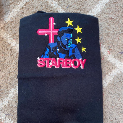 "STARBOY" MENS 10oz HEAVYWEIGHT EMBROIDERED HOODIE