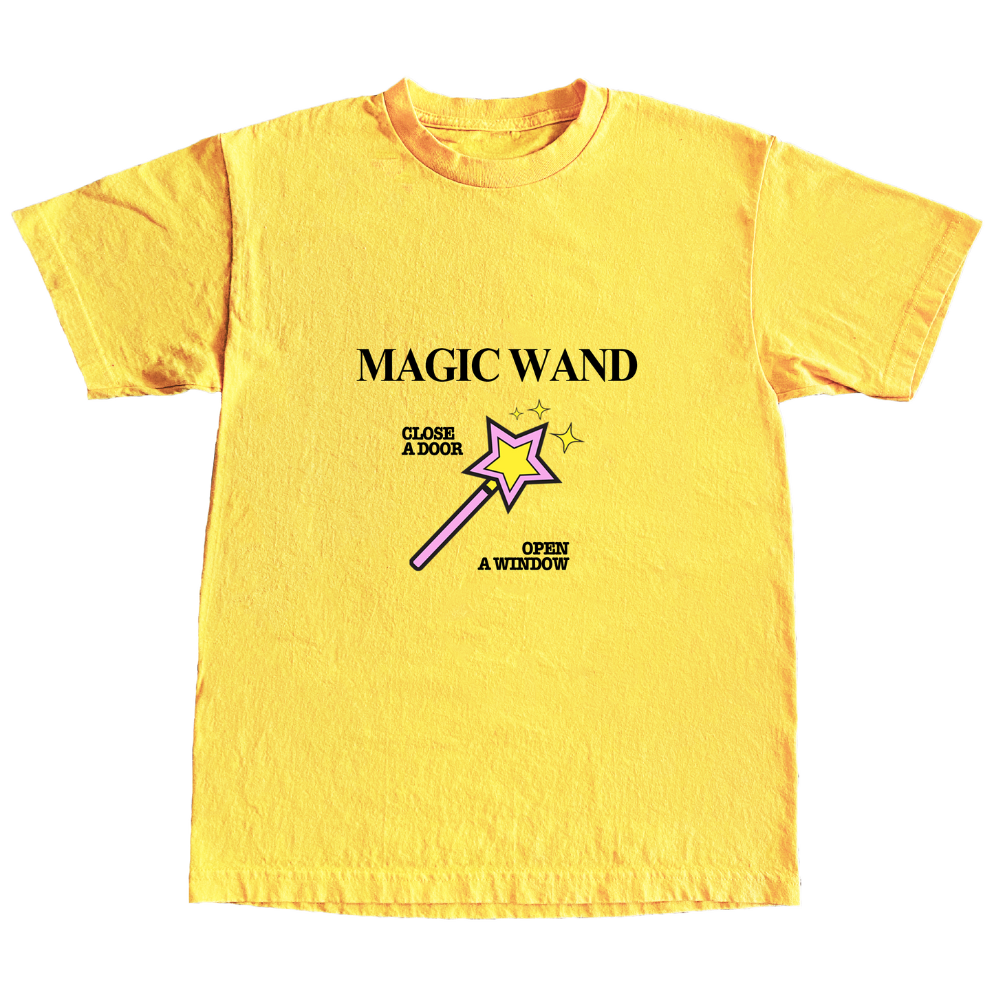 "MAGICWAND" Mens Embroidered Cotton T-Shirt