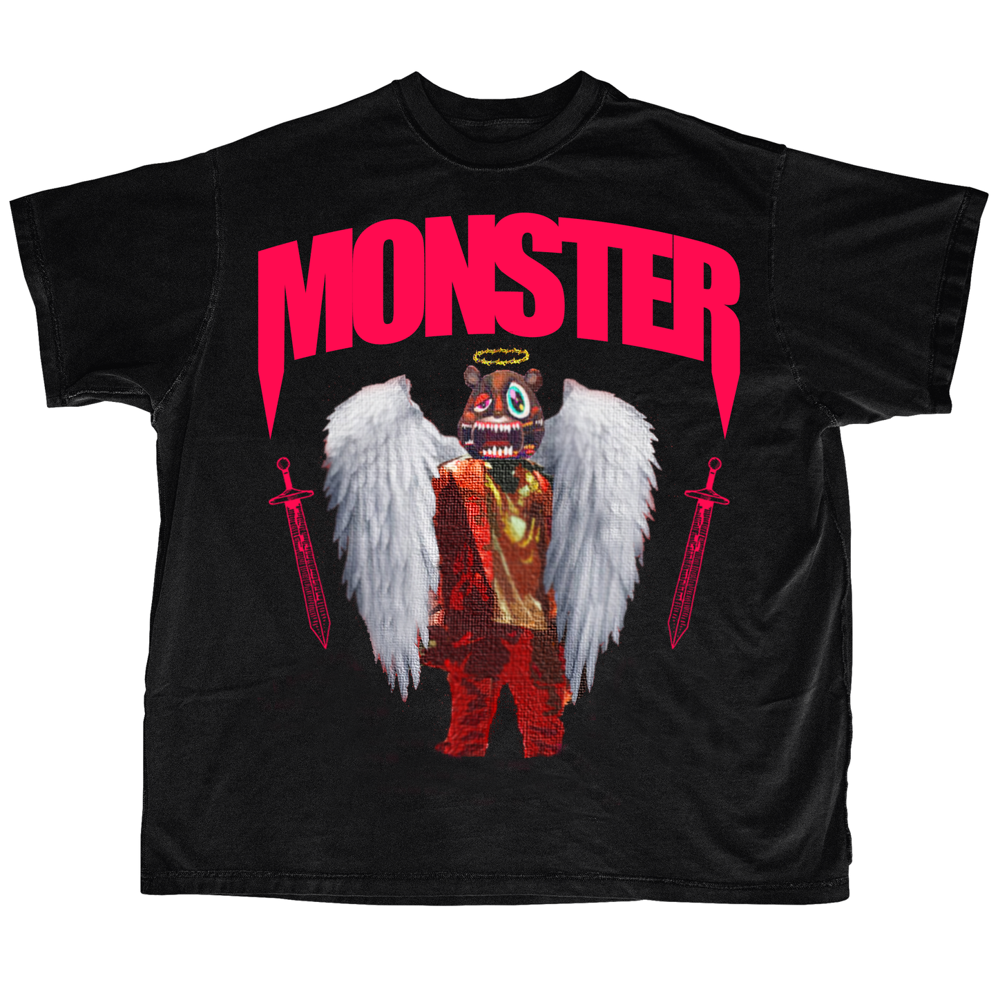 "MONSTER" Mens 6oz Graphic Tshirt