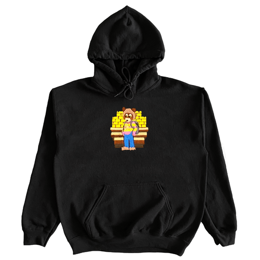 “DROPOUT”MENS HEAVYWEIGHT EMBROIDERED HOODIE