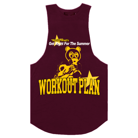 "WORKOUT" MENS COTTON CUTOFF SHIRT