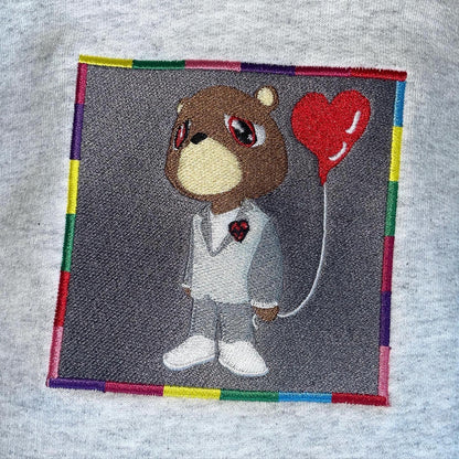 "HRTBEAR" MENS HEAVWEIGHT EMBROIDERED HOODIE